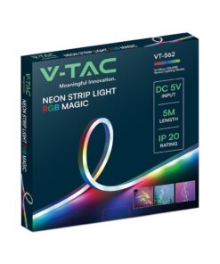 Neon Flex Ταινία 5m SET με Controller Magic RGB DC 5V V-TAC – 24050