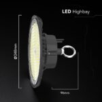 150W LED Καμπάνα UFO Μαύρη 13500lm 6500K Ψυχρό Λευκό IP65 5yrs Wty V-TAC
