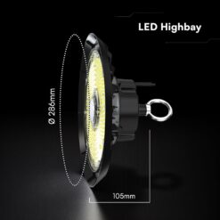 150W LED Καμπάνα UFO Μαύρη Cree Chip 20200lm Ψυχρό Λευκό 6500K IP65 6yrs Wty V-TAC – 240766