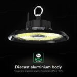150W LED Καμπάνα UFO Μαύρη Cree Chip 20200lm Ψυχρό Λευκό 6500K IP65 6yrs Wty V-TAC – 240766