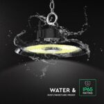 200W LED Καμπάνα UFO Μαύρη Cree Chip 6yrs Wty 27000lm Ψυχρό Λευκό 6500K V-TAC – 240786