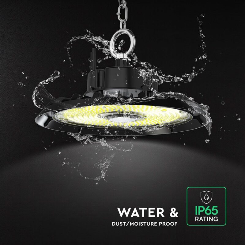 200W LED Καμπάνα UFO Μαύρη Cree Chip 6yrs Wty 27000lm Ψυχρό Λευκό 6500K V-TAC – 240786