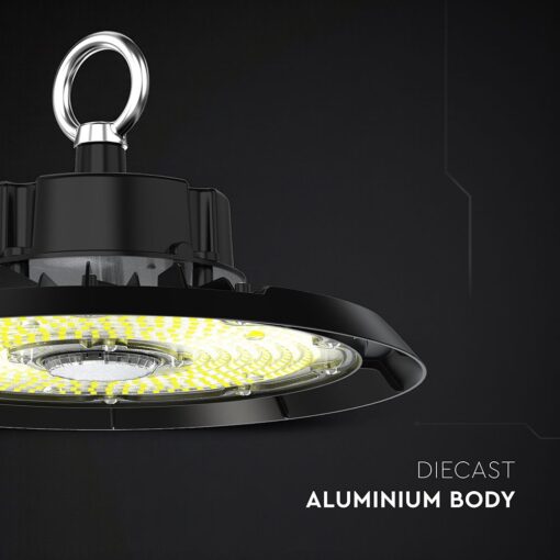 200W LED Καμπάνα UFO Μαύρη Cree Chip 6yrs Wty 27000lm Ψυχρό Λευκό 6500K V-TAC – 240786