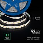 LED Ταινία 15W V-TAC Cree Chip Dimmable 24V 1425lm/m CRI>90 CCT 6yrs Wty 10 Μέτρα – 240836