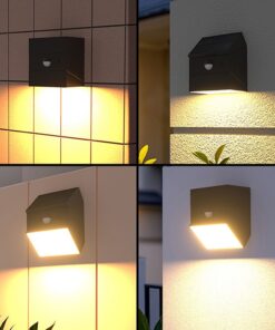 2.5W LED Ηλιακό Φωτιστικό Τοίχου Λευκό με Ανιχνευτή Κίνησης CCT  IP65 V-TAC – 24097