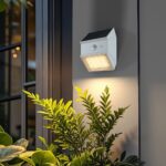 2.5W LED Ηλιακό Φωτιστικό Τοίχου Λευκό με Ανιχνευτή Κίνησης CCT  IP65 V-TAC – 24097