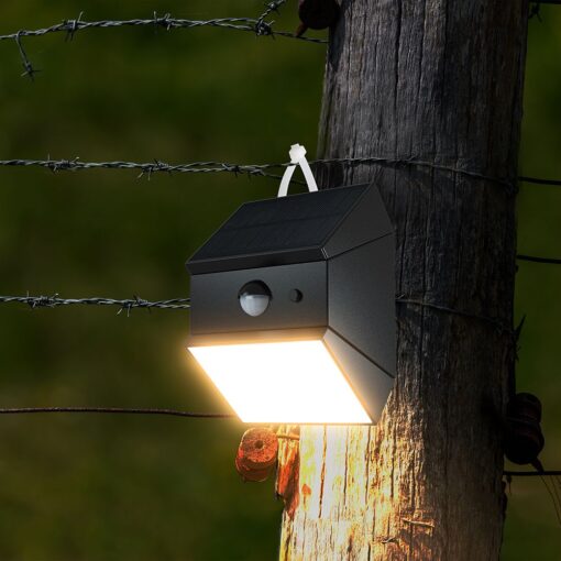 2.5W LED Ηλιακό Φωτιστικό Τοίχου Λευκό με Ανιχνευτή Κίνησης CCT  IP65 V-TAC – 24097