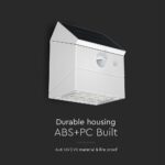 2.5W LED Ηλιακό Φωτιστικό Τοίχου Λευκό με Ανιχνευτή Κίνησης CCT  IP65 V-TAC – 24097