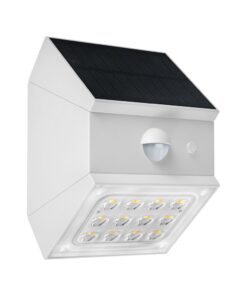 2.5W LED Ηλιακό Φωτιστικό Τοίχου Λευκό με Ανιχνευτή Κίνησης CCT  IP65 V-TAC – 24097