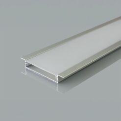 Προφίλ Αλουμινίου Χωνευτό Φαρδύ 50x10mm για LED Ταινίες με Οπάλ Κάλυμμα 2m V-TAC – 24103