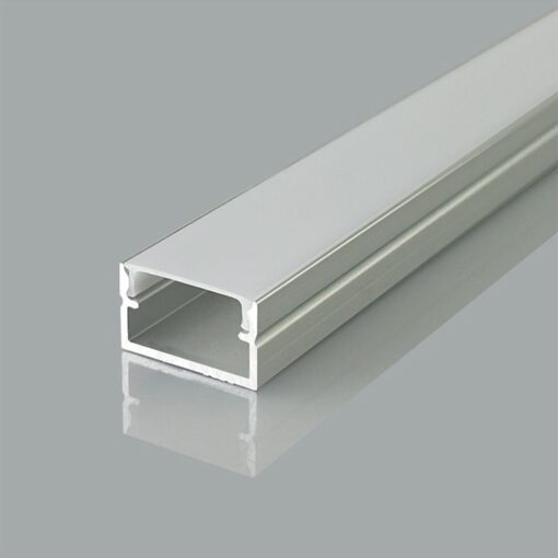 Προφίλ Αλουμινίου για LED Ταινίες με Οπάλ Κάλυμμα 2m 17x10mm V-TAC – 24107