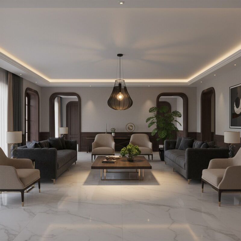 Κρεμαστό Φωτιστικό 1xE27 Φ420 Μαύρο Ματ V-TAC 24114VT