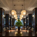 V-TAC – 24117 Κρεμαστό Φωτιστικό 1x E27 με Πλέγμα Φ400 Μαύρο Ματ & Μπεζ