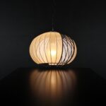 V-TAC – 24117 Κρεμαστό Φωτιστικό 1x E27 με Πλέγμα Φ400 Μαύρο Ματ & Μπεζ