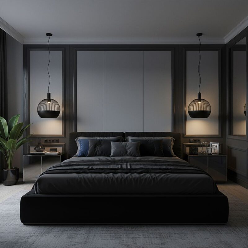 V-TAC – 24118 Κρεμαστό Φωτιστικό Διακοσμητικό Σποτ 1xGU10 με Πλέγμα Φ400 Μαύρο Ματ