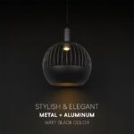 V-TAC – 24118 Κρεμαστό Φωτιστικό Διακοσμητικό Σποτ 1xGU10 με Πλέγμα Φ400 Μαύρο Ματ