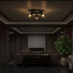 V-TAC – 24119 Decorative Πολύφωτο Ροζέτα με 3 Σποτ LED 18W 2160lm 3000K Μαύρο Ματ