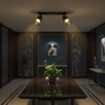 V-TAC – 24120 Decorative Πολύφωτο με 2 Σποτ LED 12W 1440lm 3000K Μαύρο Ματ