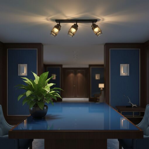 V-TAC – 24121 LED Decorative Πολύφωτο με 3 Σποτ 18W 3000K Μαύρο Ματ V-TAC – 24121