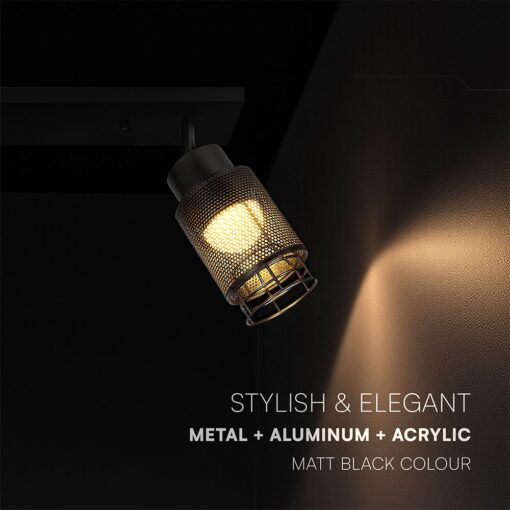 V-TAC – 24121 LED Decorative Πολύφωτο με 3 Σποτ 18W 3000K Μαύρο Ματ V-TAC – 24121