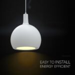 V-TAC – 24127 Κρεμαστό Φωτιστικό Καμπάνα 1xE27 Φ280 Λευκό