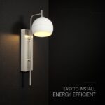 V-TAC – 24128 Φωτιστικό Τοίχου LED 10W 1200lm Θερμό 3000K Νίκελ Ματ & Λευκό