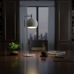 V-TAC – 24130 Επιτραπέζιο Φωτιστικό LED 10W 1200lm Θερμό 3000K Νίκελ Ματ & Λευκό