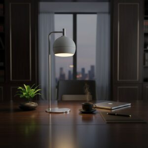 V-TAC – 24130 Επιτραπέζιο Φωτιστικό LED 10W 1200lm Θερμό 3000K Νίκελ Ματ & Λευκό