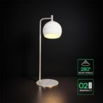 V-TAC – 24130 Επιτραπέζιο Φωτιστικό LED 10W 1200lm Θερμό 3000K Νίκελ Ματ & Λευκό