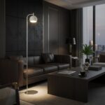 V-TAC – 24131 Φωτιστικό Δαπέδου LED 10W 1200lm Θερμό 3000K Νίκελ Ματ & Λευκό