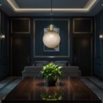 V-TAC – 24133 Διακοσμητικό Κρεμαστό Φωτιστικό 1xE27 Φ300 Μπρονζε & Γκρι Γυαλί