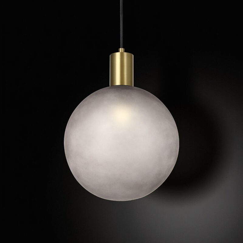 V-TAC – 24133 Διακοσμητικό Κρεμαστό Φωτιστικό 1xE27 Φ300 Μπρονζε & Γκρι Γυαλί