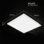 LED Panel 40W 60×60cm V-TAC CREE Chip 4800lm Ψυχρό Λευκό 6400K V-TAC – 241466