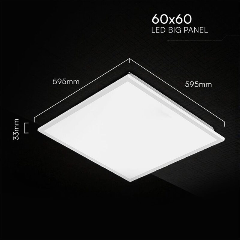 LED Panel 40W 60×60cm V-TAC CREE Chip 4800lm Ψυχρό Λευκό 6400K V-TAC – 241466