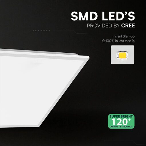 LED Panel 40W 60×60cm V-TAC CREE Chip 4800lm Ψυχρό Λευκό 6400K V-TAC – 241466