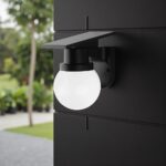 Ηλιακό Φωτιστικό Τοίχου 0.9W LED CCT Μαύρο IP54 με Τηλεχειριστήριο V-TAC – 24152