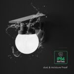 Ηλιακό Φωτιστικό Τοίχου 0.9W LED CCT Μαύρο IP54 με Τηλεχειριστήριο V-TAC – 24152