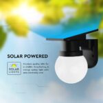 Ηλιακό Φωτιστικό Τοίχου 0.9W LED CCT Μαύρο IP54 με Τηλεχειριστήριο V-TAC – 24152
