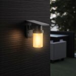 Ηλιακό Φωτιστικό Τοίχου 0.9W LED CCT Μαύρο  IP54 με Τηλεχειριστήριο V-TAC – 24153