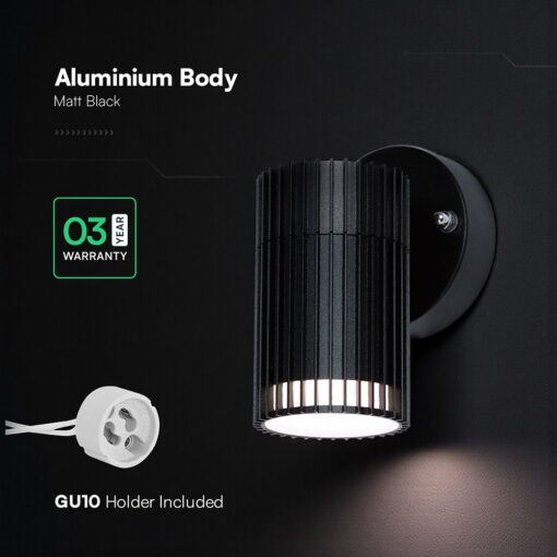 GU10 Wall Light Holder Single Head IP54 V-TAC – 24166