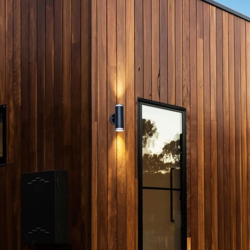 Απλίκα Up-Down 2xGU10 Eξωτερικού Xώρου Μαύρο Αλουμίνιο IP44 V-TAC – 24167