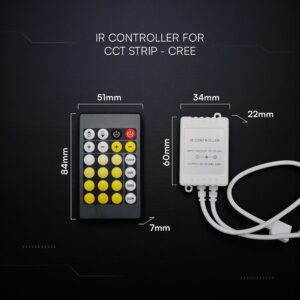 IR Controller Dimmer για CCT Ταινία LED Cree Chip V-TAC – 24172