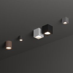 IDEAL LUX TECHO PL1 ROUND D09 ΜΑΥΡΟ 1xGU10 IP54