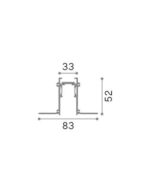 EGO PROFILE RECESSED EASY 2000 mm WH IDEAL LUX – 1-ID320502