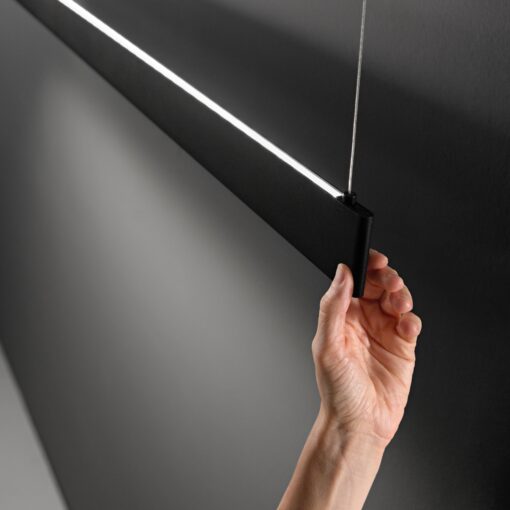 STEEL SLIM ACCENT 1200 MM 3000K BK IDEAL LUX – 1-ID348391