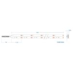Ταινία dotless 14W 24V IP67 RGB ΤΩRA 5m CUBALUX – 2-CL502018