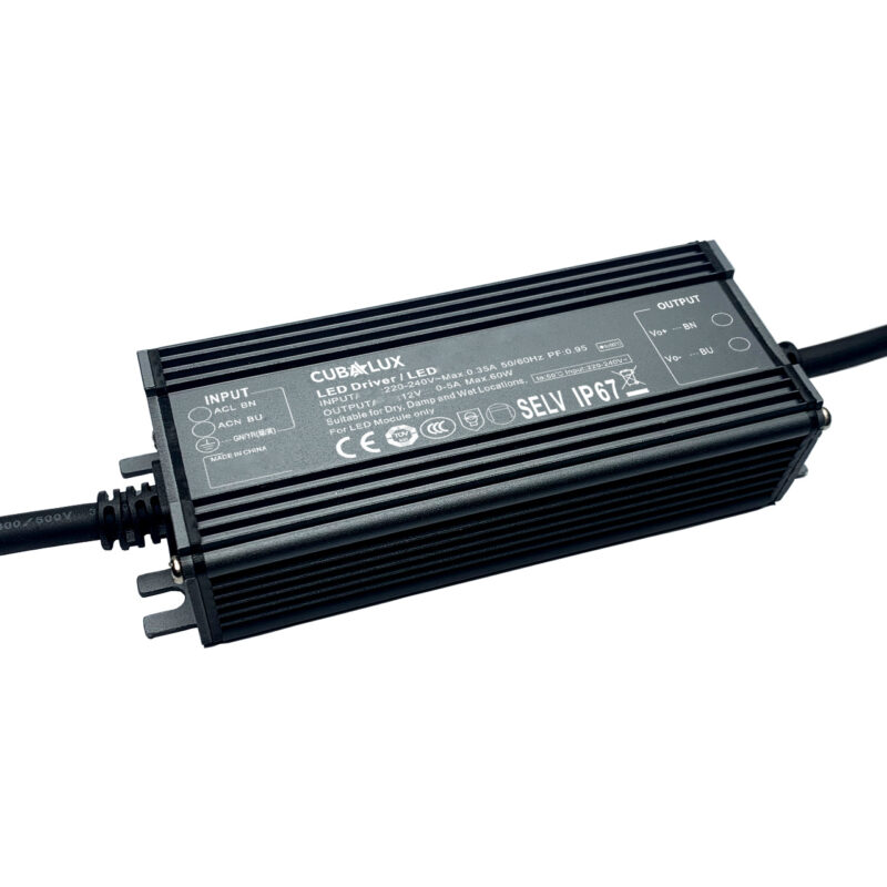 Τροφοδοτικο Μεταλλικο Cubalux Ip67 24v 60w CUBALUX – 2-CL700041