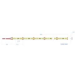ΤΑΙΝΙΑ 19,2W IP20 24V 3000K CRI80 5M 210LED EMPHASIS CUBALUX – 2-CL770074
