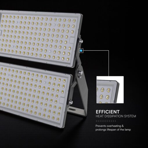 LED Προβολέας 500W Αδιάβροχος IP65 V-TAC Cree Chip Μαύρος 60° 67.500lm Ψυχρό Λευκό 6500K 6yrs Wty – 972126