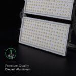 LED Προβολέας 500W Αδιάβροχος IP65 V-TAC Cree Chip Μαύρος 60° 67.500lm Ψυχρό Λευκό 6500K 6yrs Wty – 972126